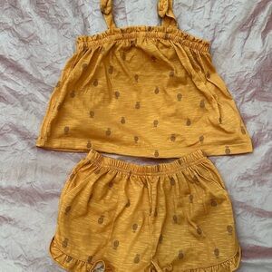 Carter's Yellow and Brown Kids Matching Set